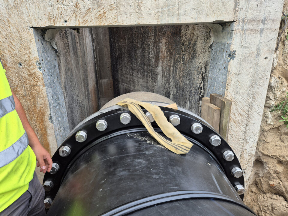 Klärwerk Ruhleben Rohreinführung